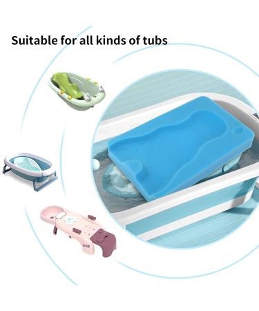 Cubolar Baby Bath Sponges | Anti-Slip Cushion for Infant Bath | Blue | Newborns & Toddlers - Buy Online on GoSupps.com