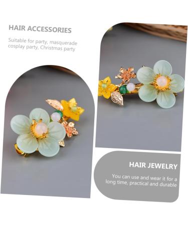 Ipetboom Hairpin Hair Clips Hair Barrettes Flower Hair Clip Hair Accessories for Women Hair Jewelry Girls Hair Accessories Miss Top Clip Agate Winter - Buy Online on GoSupps.com