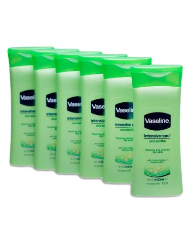 Vaseline Non Greasy Intensive Care Body Lotion Aloe Soothe 6 Travel Packs x 3.4 Fl.Oz / 100 ML (Flight Friendly Size) - Buy Online on GoSupps.com