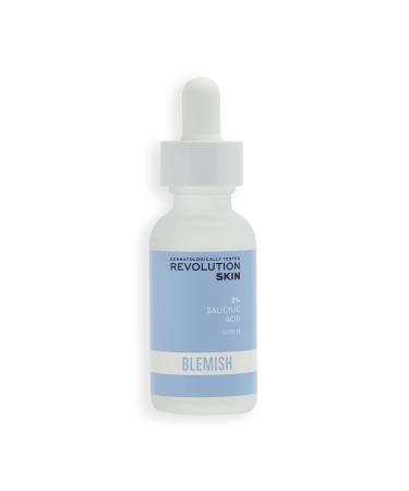 Revolution Skincare London 2% Salicylic Acid Targeted Blemish Face Serum Lightweight & Oil Free 30ml 30 ml (Pack of 1) Clear