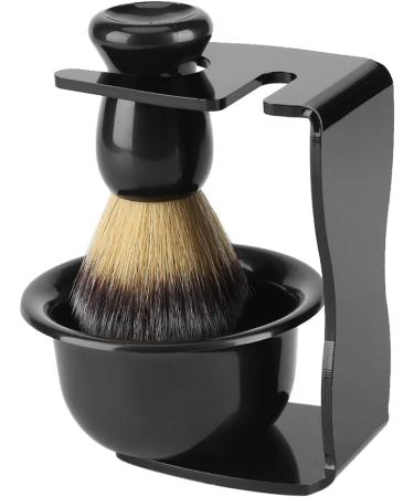 Paullice Shaving Bowl Set - 3 PCS Professional Men's Shaving Brush Stand & Holder for Perfect Shaves - International Shipping Available - Buy Online on GoSupps.com