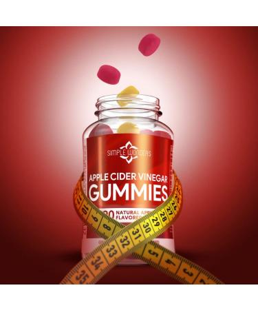 Simple Wonders Apple Cider Vinegar Gummies with The Mother - 120ct for Detox & Immune Support - Non-GMO & Gluten-Free ACV Gummies with Black Carrot & Ginger Extract - Buy Online on GoSupps.com