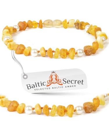 Amber collar for dogs and cats - from 20cm to 60cm - amber necklace tick collar tick protection CGNpWHT20-60cm (60cm)