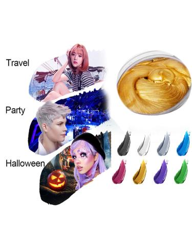 Hair Color Wax - Natural Matte Gold Hairstyle for Party Cosplay & Halloween - International Shipping - Buy Online on GoSupps.com