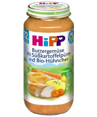 Hipp Pasta Bambini Rigatoni Napoli & Butter Vegetables Bundle - Organic Chicken Sweet Potato Puree Bulgur & Chickpeas - 6 Pack (6 x 250g) for Gourmet Small Menus | International Shipping - Buy Online on GoSupps.com