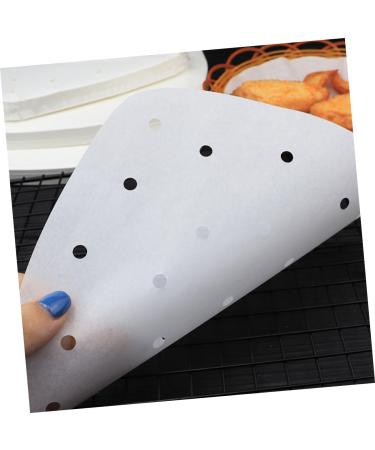 Alipis 400pcs Fryer Paper Air Fryers Airfryer Oven Paper Liners Bamboo Roast Paper Greaseproof Paper Food 18X18X1.5CM White - Buy Online on GoSupps.com