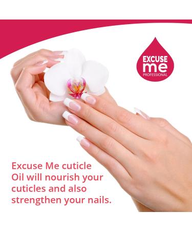 EXCUSE ME Professional Cuticle Oil 0.5 oz - Nourishing Green Tea Formula for Cracked Nails and Cuticles - Buy Online on GoSupps.com
