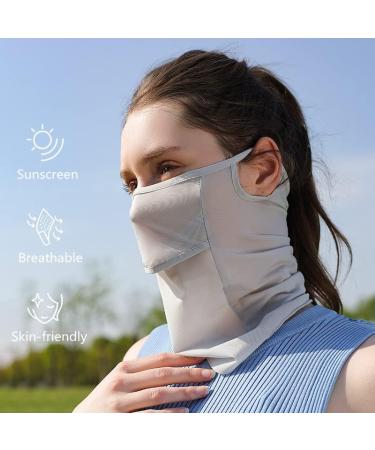 KIPETTO Women s Sun Protection Mask - Breathable Ice Silk UV Face Cover for Summer Outdoor Sports - Buy Online on GoSupps.com