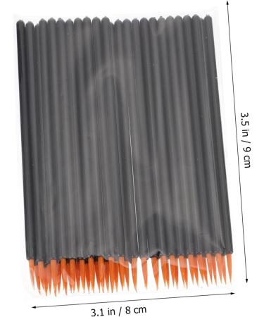 WOONEKY 100pcs Disposable Eyeliner Brush Lip Scrubber Tool Fine Liner Brush Eyeliner Makeup 9x6.5cm As Shown - Buy Online on GoSupps.com