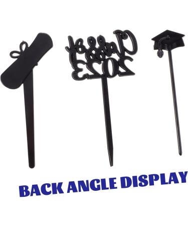 INOOMP 120 Pcs Graduation Cake Insert Halloween Ornaments Halloween Props Black Trim Class of 2023 Cupcake Topper Graduation Party Toppers Cake Picks Graduation Cake 2023 Decor Plastic - Buy Online on GoSupps.com