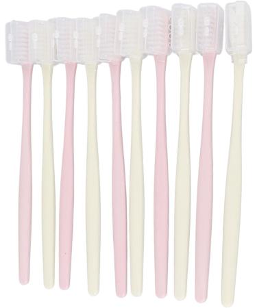 YWBL-WH 10-Part Soft Bristle Toothbrush Set - Portable Travel Toothbrushes with Sleeves for Adults - Buy Online on GoSupps.com
