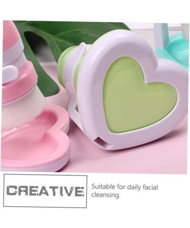IWOWHERO 1pc Face Brush Cleansing Facial Brush Blackhead Scrubber Manual Facial Brush Facial Cleansing Brush Face Cleaning Brush Deep Cleaning Brush Makeup Brush Miss Fiber Wool Simple 11x8cm Green - Buy Online on GoSupps.com