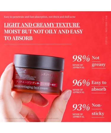 0.4% Retinol Anti-Aging Face Cream - Nourishing Skin Boosts Collagen Reduces Fine Lines & Evens Skin Tone - 30g with Vitamin E - Buy Online on GoSupps.com
