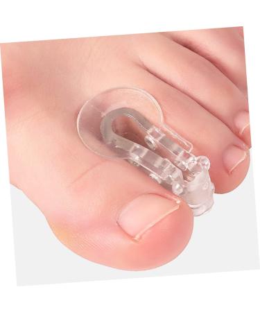 Clear Silicone Toe Separators for Men - 4 Pairs Hammer Spacer Valgus Adjuster Tool for Foot Splitters - Buy Online on GoSupps.com