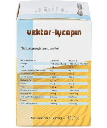 Buy Vector Lycopin Capsules - 90 Hours of Antioxidant Power | International Shipping Available - Buy Online on GoSupps.com