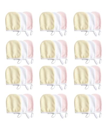 minkissy 36 PCS Makeup Remover Gloves Massage Reusable Facial Pads face Cleaning Cloths Makeup Remover Mitten Makeup Remover Pads Facial Washing Pads Fiber Make up face Cloth Assorted Colorx6pcs 12x9cmx6pcs