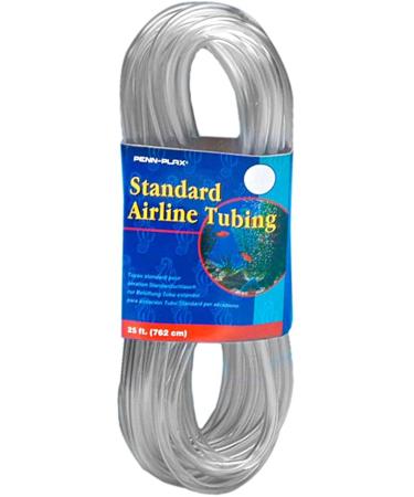 Penn Plax Airline Tubing for Aquariums –Clear and Flexible Resists Kinking 25 Feet Standard
