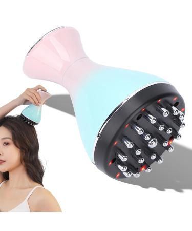 Microcurrent meridian brush for cellulite lymphatic massage red light handheld massager for head massage acupuncture massage fatigue relief