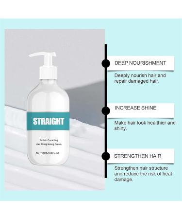 OHCVG Hair Smoothing Cream Collagen Smoothing Cream Silk & Gloss Hair Smoothing Cream Nourishing Anti-Frizz Smoothing Cream for All Hair Types - Buy Online on GoSupps.com
