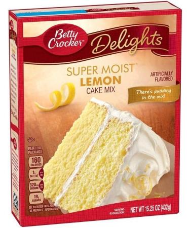 Betty Crocker Super Moist Lemon Cake Mix 432g | Rich Dense and Delicious Dessert Ready to Bake in Minutes | Pack of 2 - Buy Online on GoSupps.com