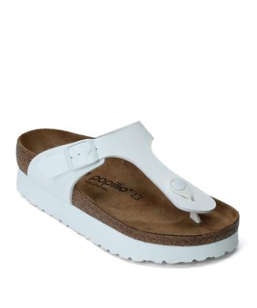 Birkenstock Women's Gizeh Platform White Birkoflor 38 N