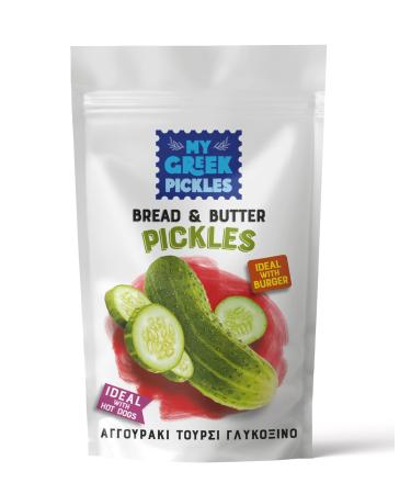 My Greek Pickles Bread and Butter Pickles Pack of 2 x 260 gr (Total: 520 gr) Bread & Butter