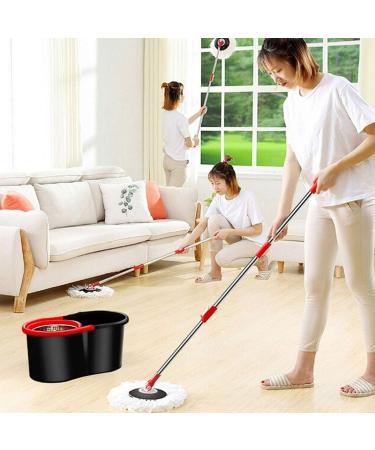 360 Degree Spin Mop Floor Cleaning System Stainless Steel Dry Basket for Home Office and Kitchen Smooth Sailing - Buy Online on GoSupps.com