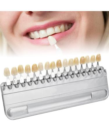 Iksvmsis Teeth Shade Guide colors tooth whitening set professional tooth shade guide color componator 16 color shade guide tracking for whitening whitening teeth care