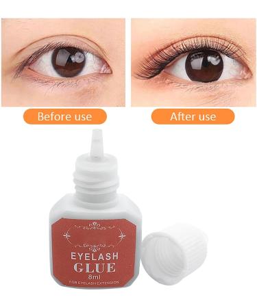 Eyelash Extension Glue 5ml Individual Lashes Glue in 3-5s Fast Drying Semi Permanent Eyelashes Glue with 20-30 Days Retention No Irritant Black Powerful Lash Extension Glue - Buy Online on GoSupps.com