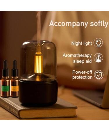 Topiky 120ml Aroma Diffuser - Portable Noiseless Essential Oil Diffuser for Home Spa & Yoga | Waterless Candlelight Air Humidifier with Car-Off Protection - Buy Online on GoSupps.com