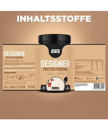 ESN Designer Protein Pudding - 360g Neutral Flavor | 23g Protein per Serving | High-Quality German Protein Powder - Buy Online on GoSupps.com