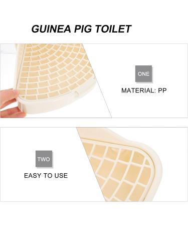 Balacoo Box Rabbit Toilet Hedgehog Bedding Ferret Litter Pan Pet Guinea Pig Toilet Corner Rabbit Cage - Buy Online on GoSupps.com