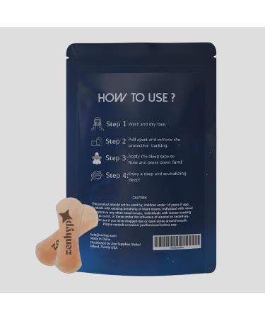 Zenhyp Nasal Strips 2.0 - Improve Airflow & Reduce Snoring | 30 Clear Breathing-Aid Strips - ZenStrips for Better Sleep - Buy Online on GoSupps.com