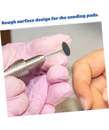 216 Pieces Nail Polishing Sheets Toe Remover Pads Round Pedicure Heads Tool Electric Pads for Large Toes Double Purpose Drilling - Buy Online on GoSupps.com