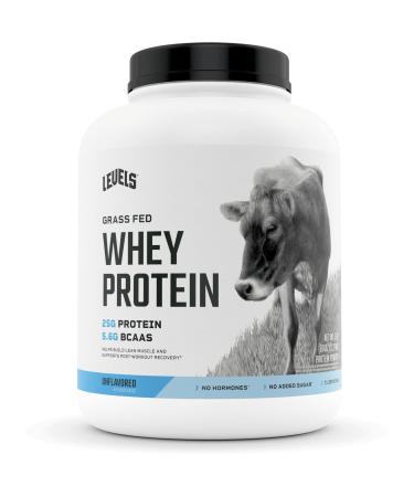 Levels Grass Fed 100% Whey Protein  No Hormones  Unflavored  5LB Unflavored 5 Pound (Pack of 1)