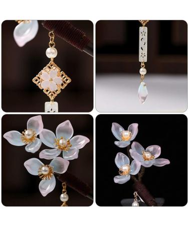 FRCOLOR Vintage Hair Stick Wooden Hair Chopstick Traditional Hair Pin Crystal Flower Hair Styling Accessory for Festival Cosplay Costume - Buy Online on GoSupps.com