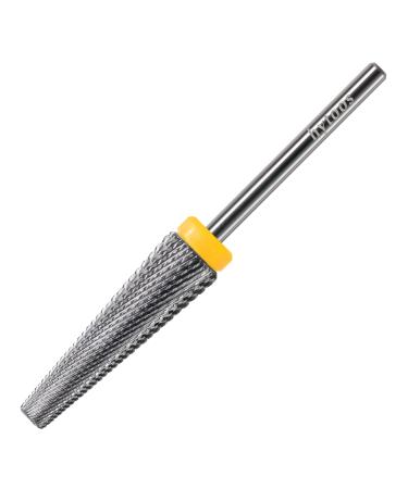 24mm Super Long 5 in 1 Nail Drill Bits Cross Tapered Carbide Bit 3/32" Two-way Rotate for Both Hand Remove Acrylic Nails/Gel Electric File Tool Drills Manicure Accessories (XF) Long 24mm 24mm 5in1 - XF