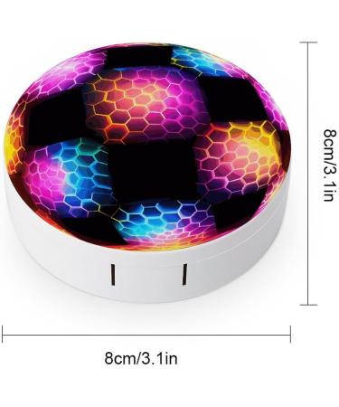 Colorful Football Contact Lens Case with Mirror - Cute & Portable Eye Lens Box Travel Kit - Buy Online on GoSupps.com