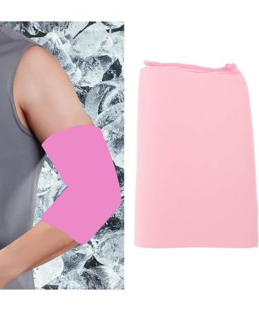 Gel Cold Compression Sleeve for Knee & Elbow Pain Relief Pink L | International Shipping Available - Buy Online on GoSupps.com