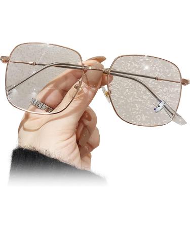 HomeSoGood Oversized Blue Light Blocking Glasses | Retro Metal Frame for Computer & Gaming | Stylish Eye Accessories for Men & Women - Buy Online on GoSupps.com