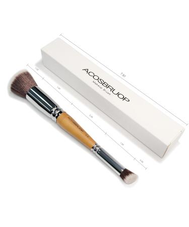 Double Ended Makeup Brush Set - Foundation & Concealer Brush for Liquid & Cream Applications | Perfect for Flawless Under Eye Finish - Buy Online on GoSupps.com