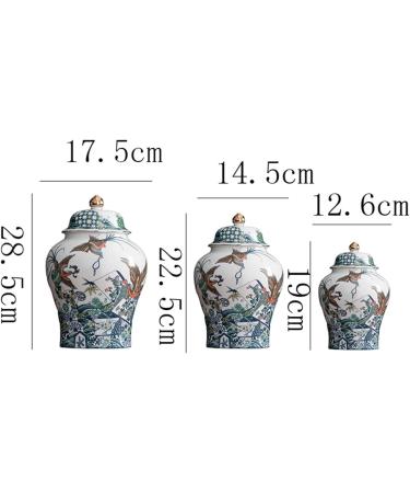 Flower and Bird Ceramic Storage Cans Sealed Tea Cans Exquisite General Cans (Color : M) - Buy Online on GoSupps.com