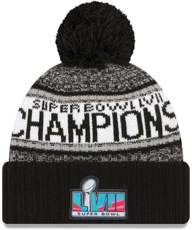 New Era Men's Kansas City Chiefs Super Bowl LVII Champions Pom Knit Hat - Heather Gray - Buy Online on GoSupps.com