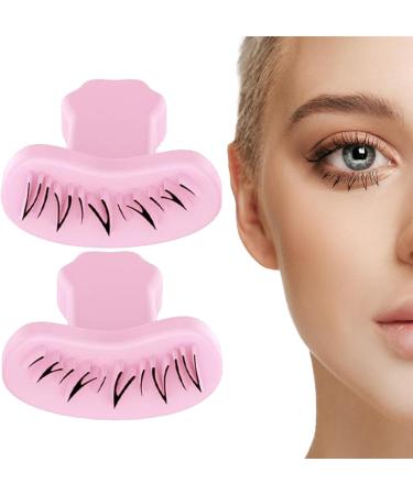 Lower Lash Stamp Eyelash Stamp for Beginner 1 Pair DIY Natural Long Lasting Lower Lash Stamp for Makeup Silicone Eyelash Stamps Tool for Woman Girls Style 2 - Buy Online on GoSupps.com