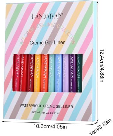 Eyeliner Glue Long Lasting Gel Eyeliner for Sensitive Eyes Quick-Drying Essence Makeup 0.2g High Pigment Tones Highlighter Makeup Tool Hondony - Buy Online on GoSupps.com