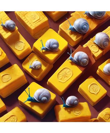 Cielche Handmade Snail Soap Bar 150 gr Hyaluronic Acid Glycoprotein Glycolic Acid Skin Regeneration Anti-Aging Vitamin E Acne Treatment - Buy Online on GoSupps.com