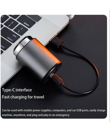 Sopami Mini Electric Shaver Portable Mini Electric Shaver USB Rechargeable Waterproof Electric Razor Beard Trimmer for Men (gray) - Buy Online on GoSupps.com
