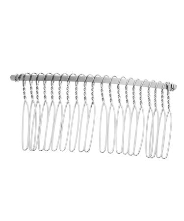 POPETPOP 20 Hair Combs Side Comb Clip Metal Bridal Hair Comb Wedding Veil Combs Wire Hair Side Combs Bridal Headpieces for Wedding Veil Hair Comb Metal Hair Comb Miss Dense Accessories