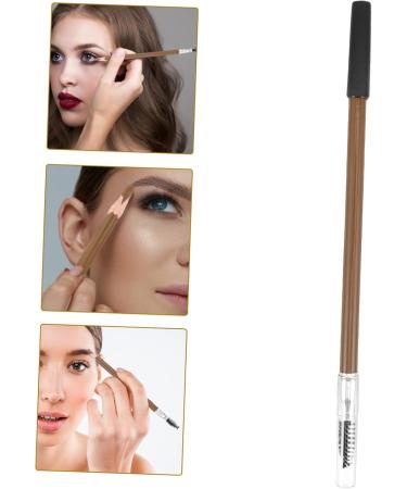 FOMIYES Women Eyebrow Pencil Women Makeup Eyebrow Pencil Wooden Eye Brow Pencil Coffee - Buy Online on GoSupps.com