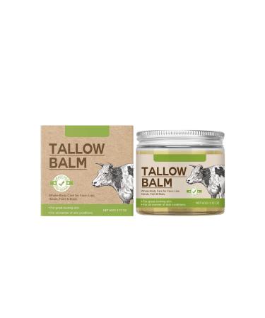 Beef Tallow Beef Tallow Skin Care Tallow and Honey Balm All Natural Beef Tallow Cream cr me de suif de b uf enti rement naturelle hydratante et lissante pour tous types de peau 60g